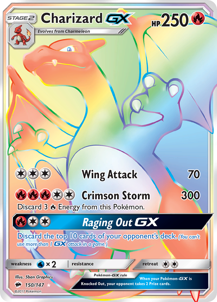 Charizard GX (150/147) [Sun & Moon: Burning Shadows] | Cracking-Singles