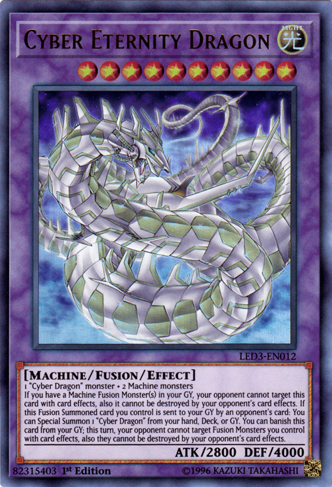 Cyber Eternity Dragon [LED3-EN012] Ultra Rare | Cracking-Singles