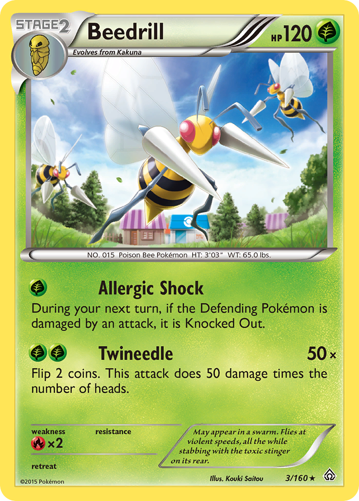 Beedrill (3/160) [XY: Primal Clash] | Cracking-Singles