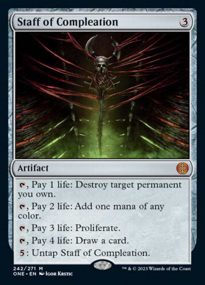 Staff of Compleation [Phyrexia: All Will Be One] | Cracking-Singles