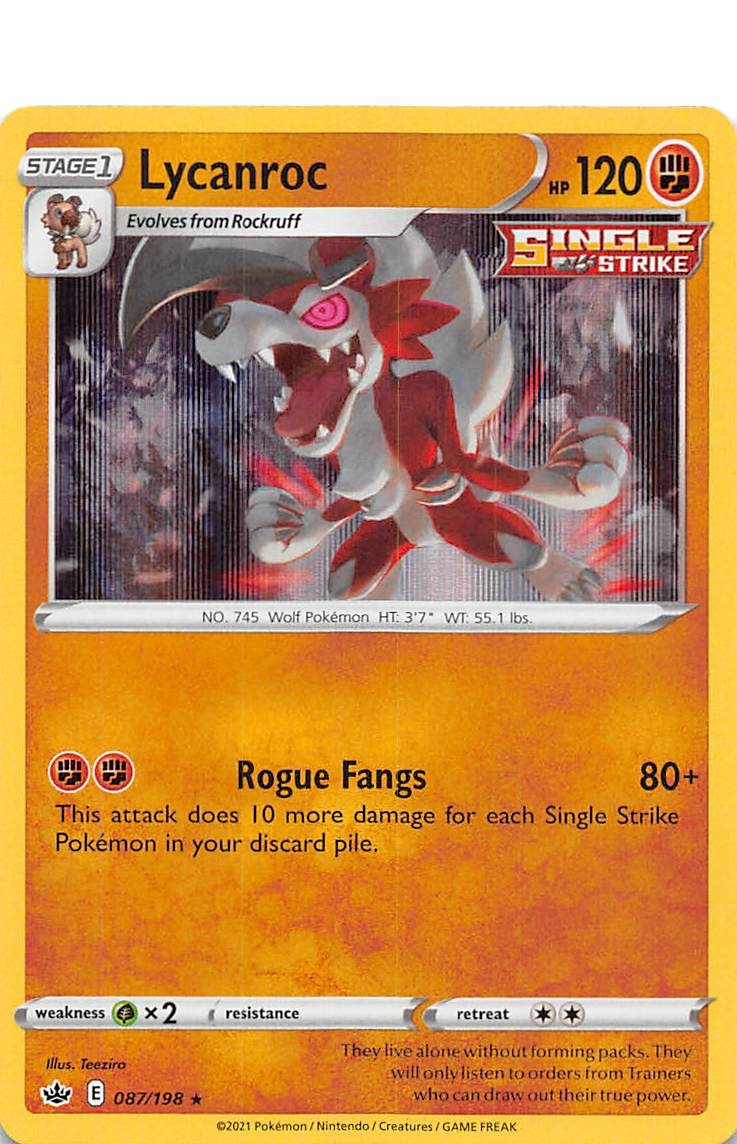 Lycanroc (087/198) [Sword & Shield: Chilling Reign] | Cracking-Singles