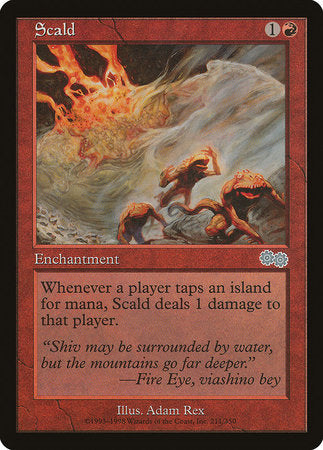 Scald [Urza's Saga] | Cracking-Singles