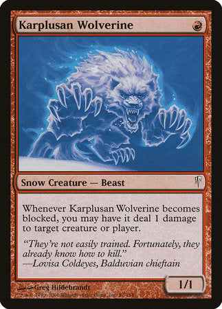 Karplusan Wolverine [Coldsnap] | Cracking-Singles