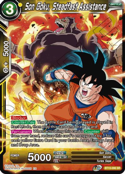 Son Goku, Steadfast Assistance [BT15-096] | Cracking-Singles