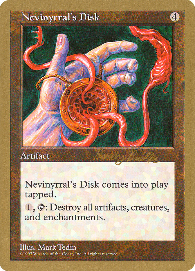 Nevinyrral's Disk (Randy Buehler) [World Championship Decks 1998] | Cracking-Singles