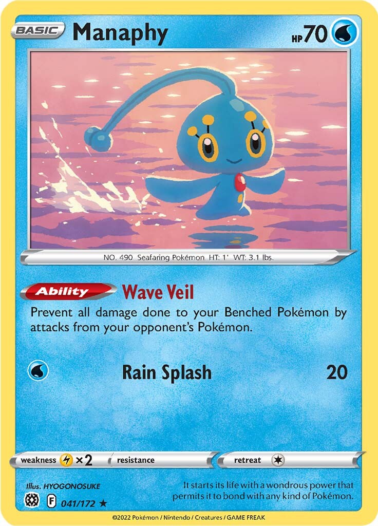 Manaphy (041/172) [Sword & Shield: Brilliant Stars] | Cracking-Singles