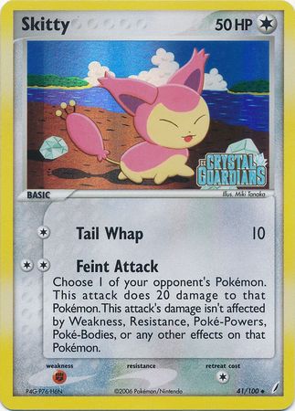 Skitty (41/100) (Stamped) [EX: Crystal Guardians] | Cracking-Singles