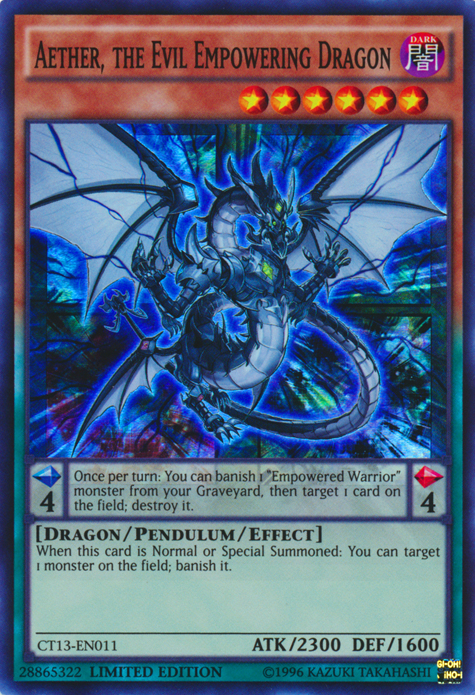 Aether, the Evil Empowering Dragon [CT13-EN011] Super Rare | Cracking-Singles