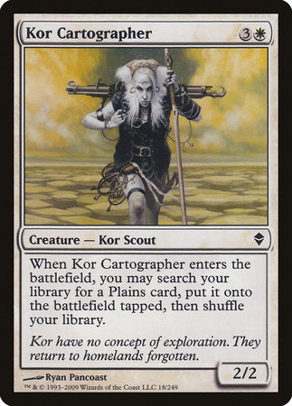 Kor Cartographer [Zendikar] | Cracking-Singles