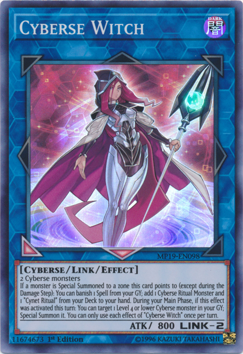 Cyberse Witch [MP19-EN098] Super Rare | Cracking-Singles