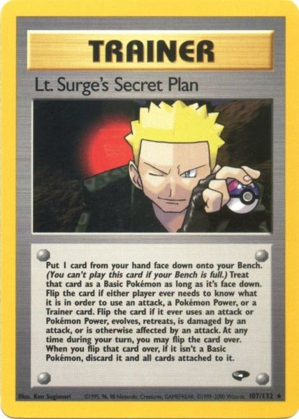 Lt. Surge's Secret Plan (107/132) [Gym Challenge Unlimited] | Cracking-Singles