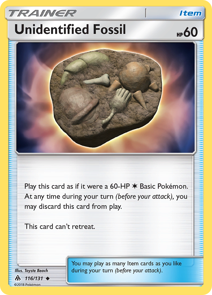 Unidentified Fossil (116/131) [Sun & Moon: Forbidden Light] | Cracking-Singles