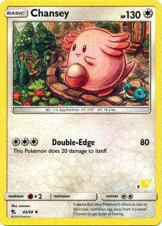 Chansey (46/68) (Pikachu Stamp #5) [Battle Academy 2020] | Cracking-Singles