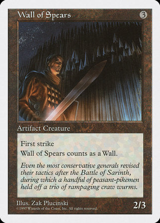 Wall of Spears [Fifth Edition] | Cracking-Singles