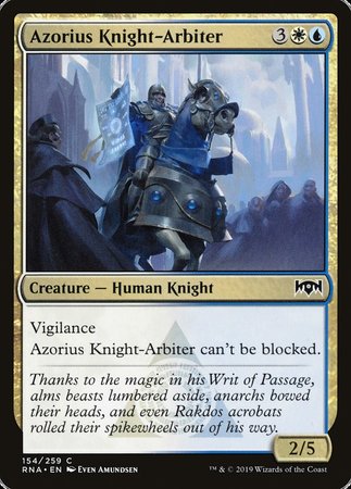 Azorius Knight-Arbiter [Ravnica Allegiance] | Cracking-Singles