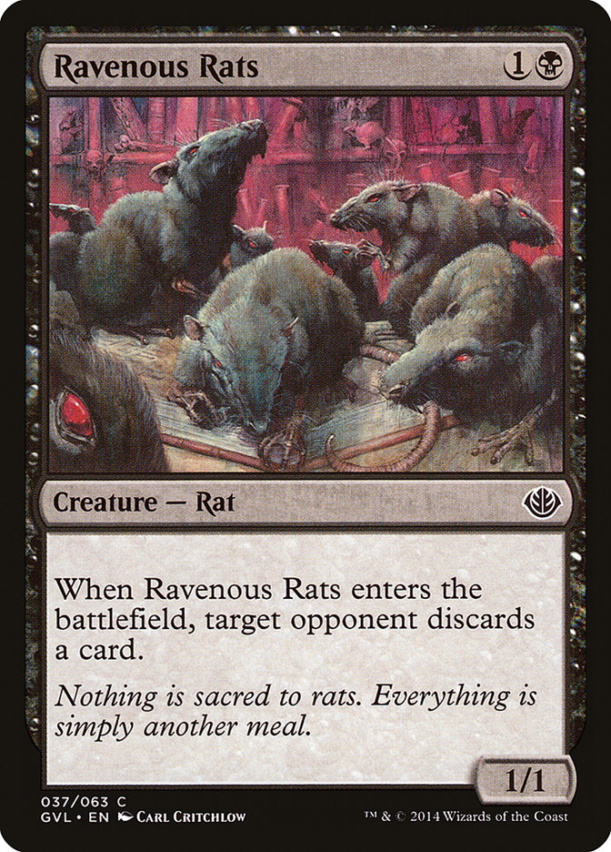 Ravenous Rats (Garruk vs. Liliana) [Duel Decks Anthology] | Cracking-Singles