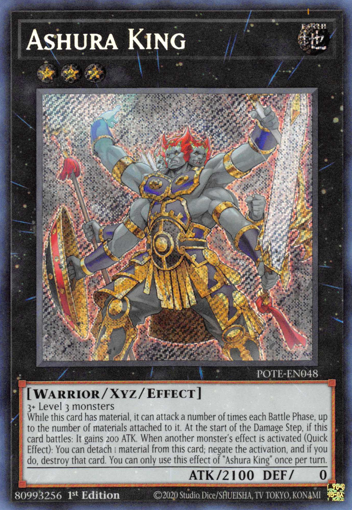 Ashura King [POTE-EN048] Secret Rare | Cracking-Singles