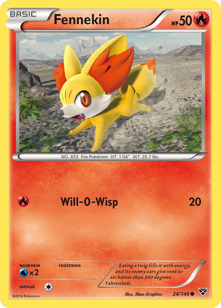 Fennekin (24/146) [XY: Base Set] | Cracking-Singles