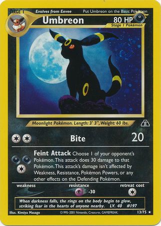 Umbreon (13/75) [Neo Discovery Unlimited] | Cracking-Singles