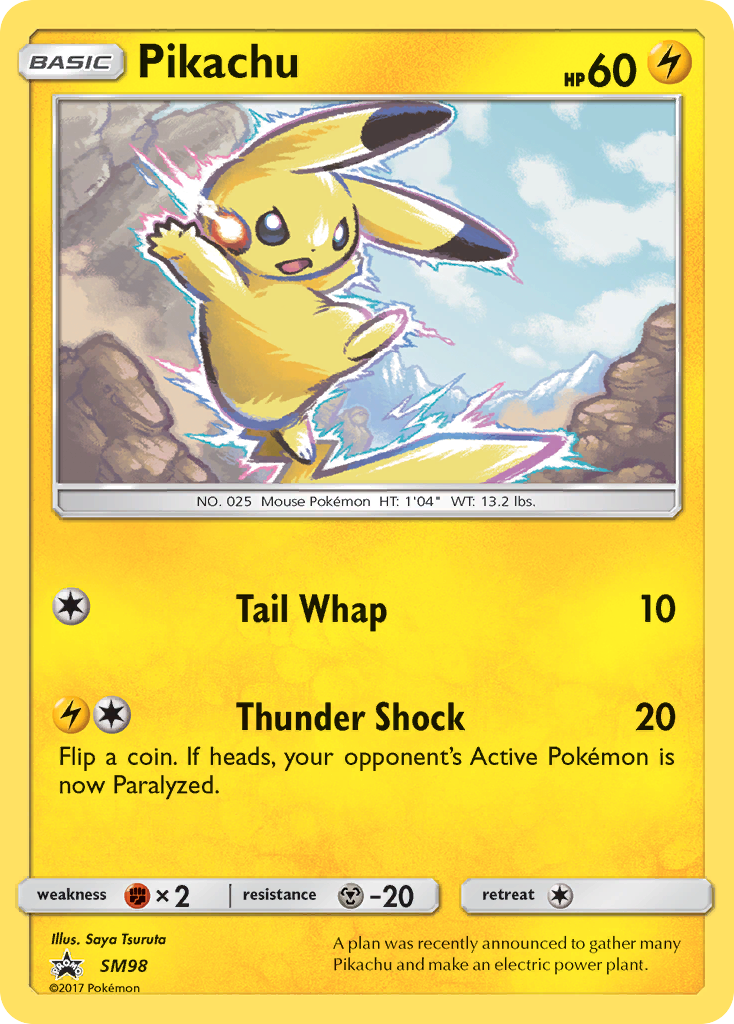 Pikachu (SM98) [Sun & Moon: Black Star Promos] | Cracking-Singles