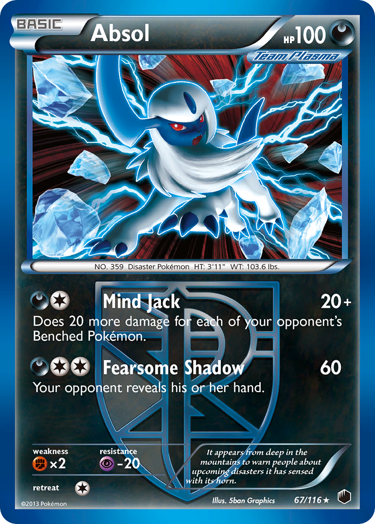 Absol (67/116) [Black & White: Plasma Freeze] | Cracking-Singles