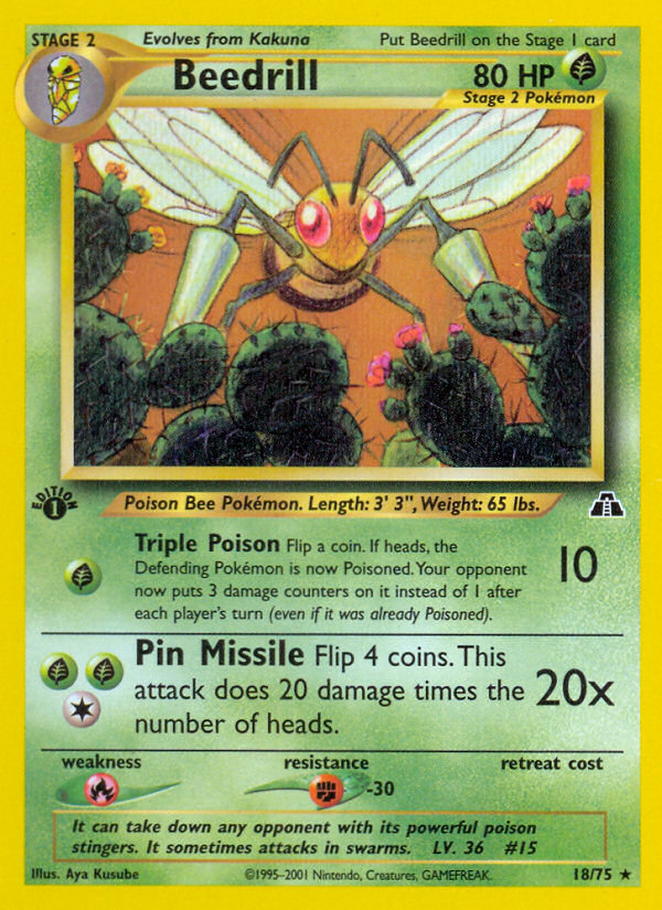 Beedrill (18/75) [Neo Discovery 1st Edition] | Cracking-Singles