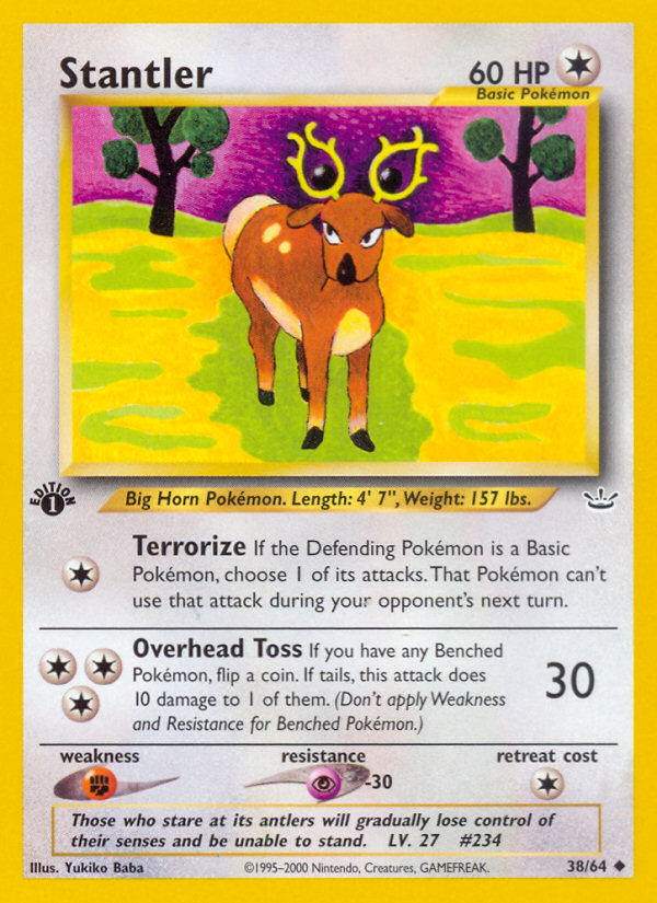 Stantler (38/64) [Neo Revelation 1st Edition] | Cracking-Singles