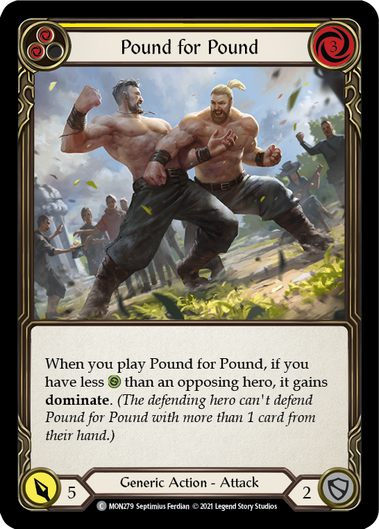 Pound for Pound (Yellow) [MON279] 1st Edition Normal | Cracking-Singles