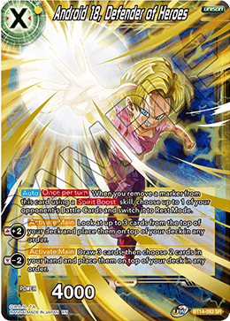 Android 18, Defender of Heroes (BT14-093) [Cross Spirits] | Cracking-Singles