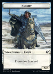 Zombie Knight // Knight Double-sided Token [Dominaria United Commander Tokens] | Cracking-Singles