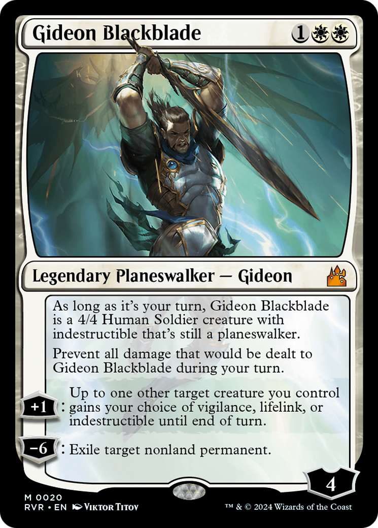 Gideon Blackblade [Ravnica Remastered] | Cracking-Singles