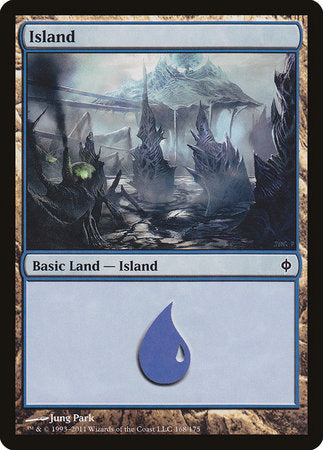 Island (168) [New Phyrexia] | Cracking-Singles