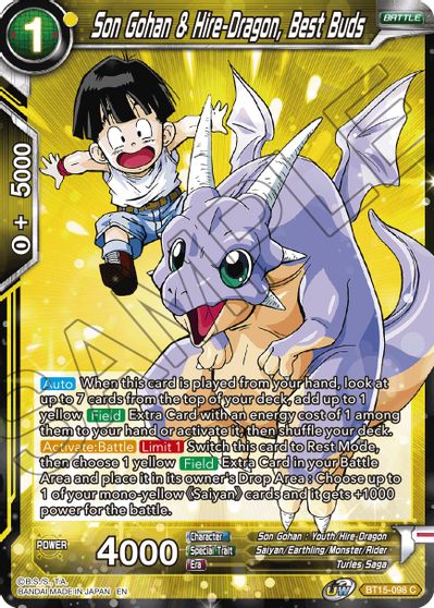 Son Gohan & Hire-Dragon, Best Buds [BT15-098] | Cracking-Singles