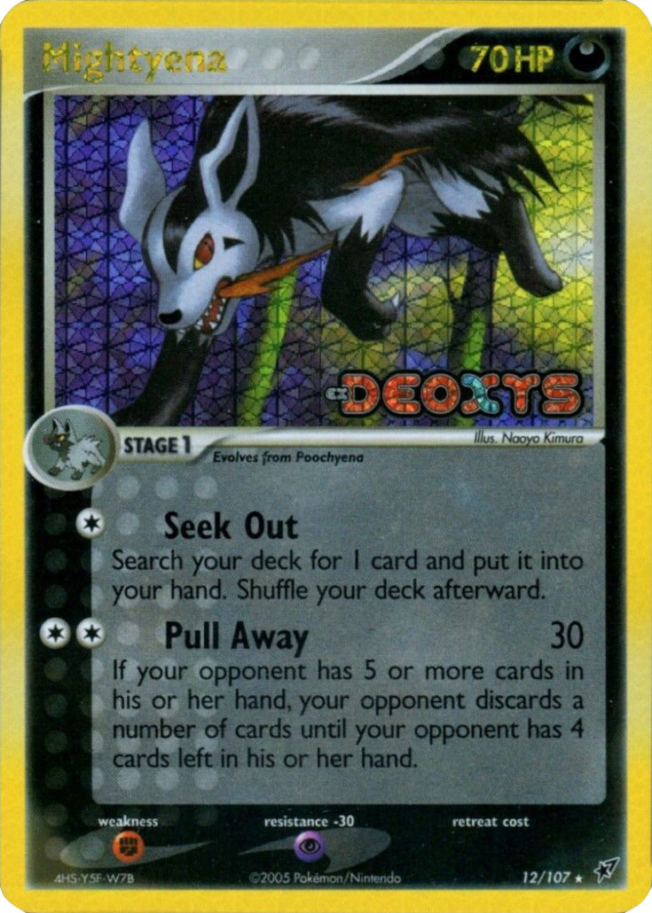 Mightyena (12/107) (Stamped) [EX: Deoxys] | Cracking-Singles