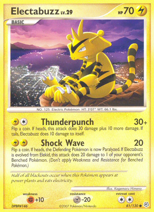 Electabuzz (81/130) [Diamond & Pearl: Base Set] | Cracking-Singles