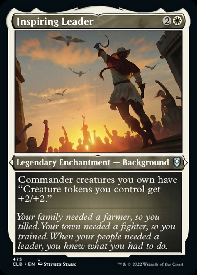 Inspiring Leader (Foil Etched) [Commander Legends: Battle for Baldur's Gate] | Cracking-Singles