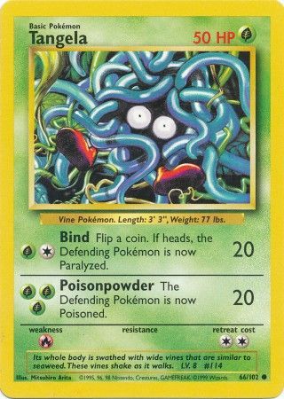 Tangela (66/102) [Base Set Unlimited] | Cracking-Singles