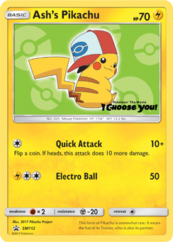 Ash's Pikachu (SM112) [Sun & Moon: Black Star Promos] | Cracking-Singles