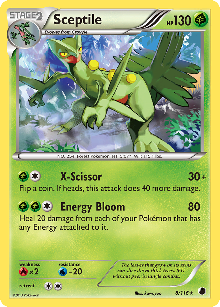 Sceptile (8/116) [Black & White: Plasma Freeze] | Cracking-Singles