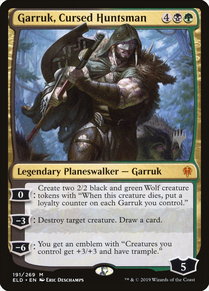 Garruk, Cursed Huntsman (Promo Pack) [Throne of Eldraine Promos] | Cracking-Singles