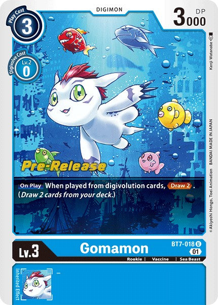 Gomamon [BT7-018] [Next Adventure Pre-Release Cards] | Cracking-Singles