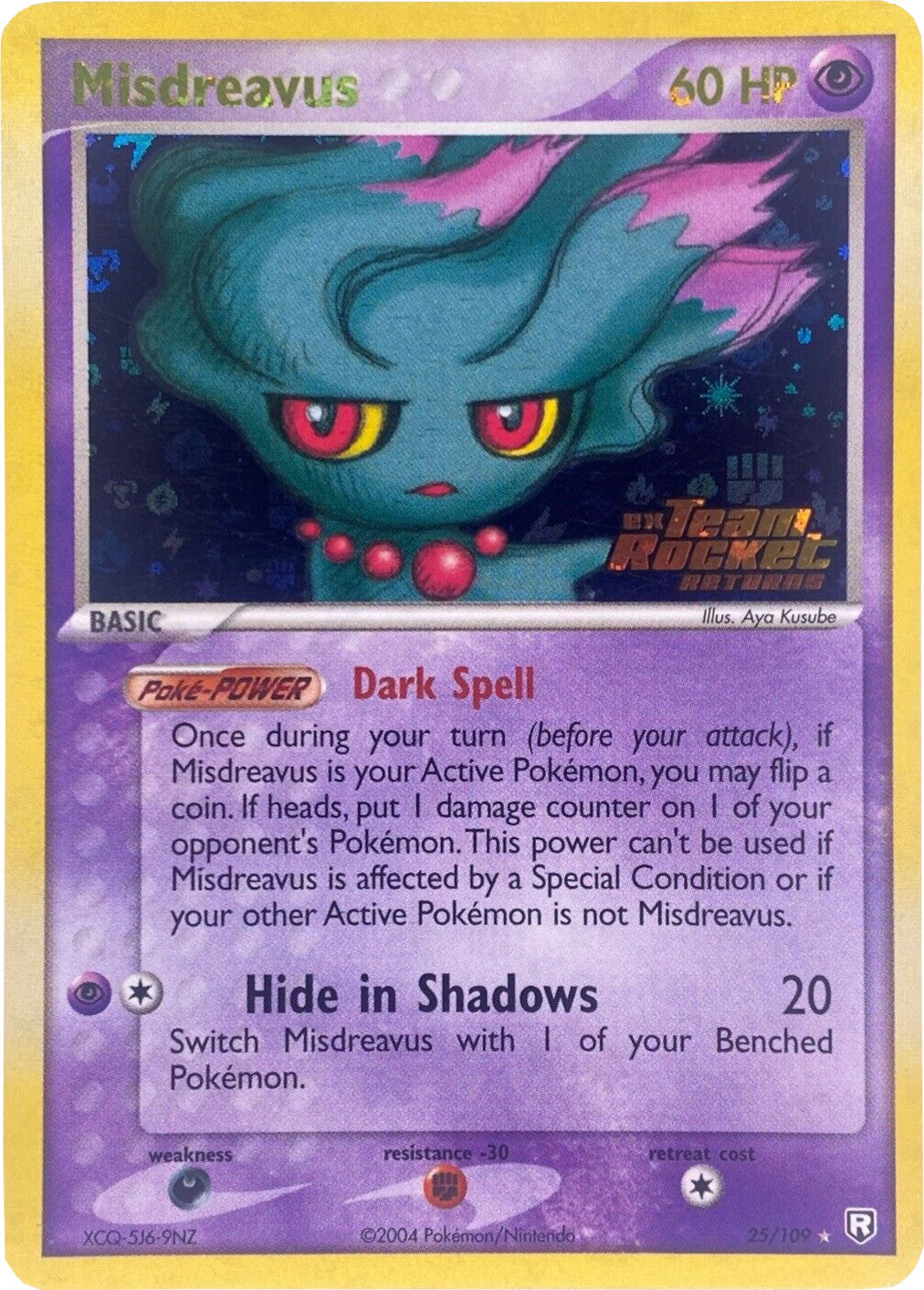 Misdreavus (25/109) (Stamped) [EX: Team Rocket Returns] | Cracking-Singles