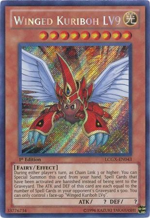 Winged Kuriboh LV9 [LCGX-EN043] Secret Rare | Cracking-Singles