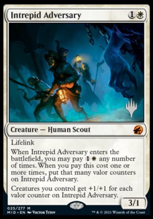 Intrepid Adversary (Promo Pack) [Innistrad: Midnight Hunt Promos] | Cracking-Singles