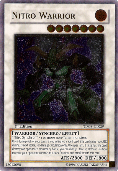 Nitro Warrior [TDGS-EN039] Ultimate Rare | Cracking-Singles