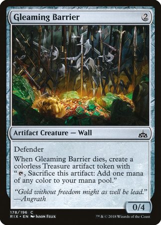 Gleaming Barrier [Rivals of Ixalan] | Cracking-Singles