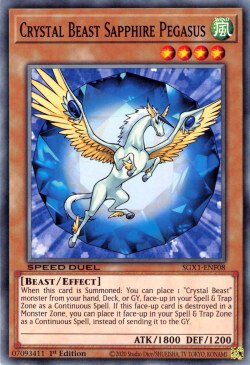 Crystal Beast Sapphire Pegasus [SGX1-ENF08] Common | Cracking-Singles