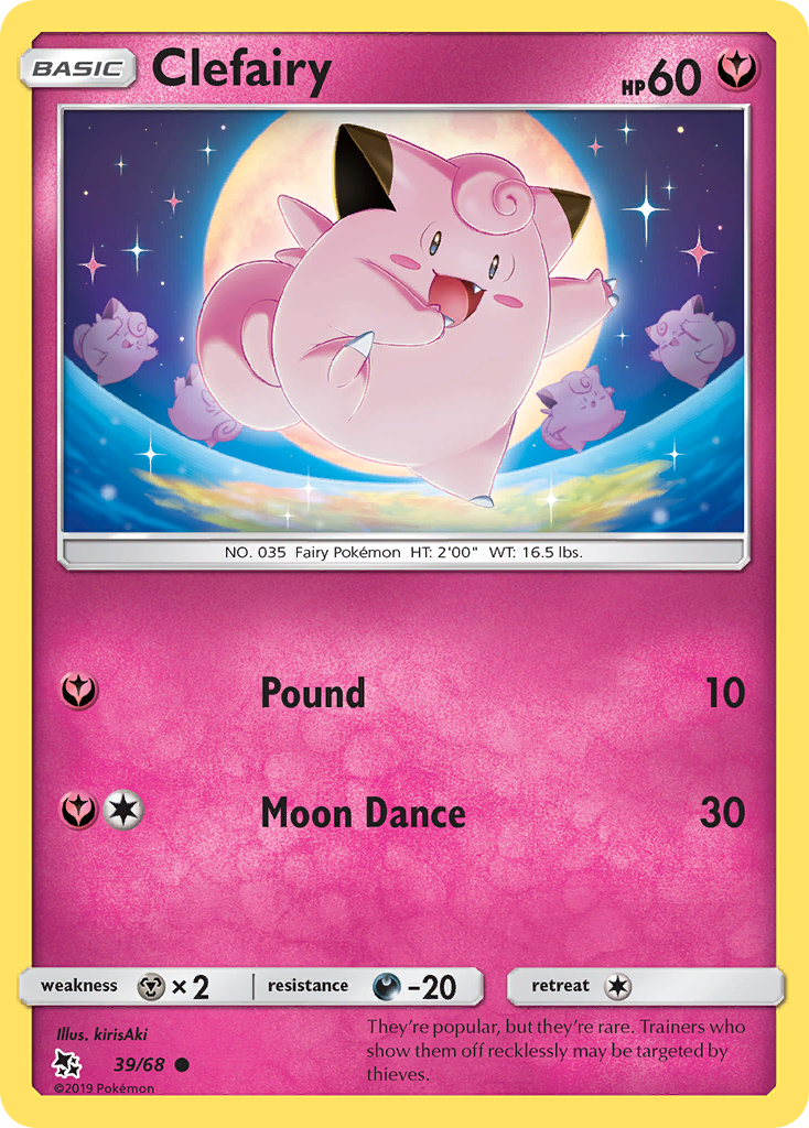 Clefairy (39/68) [Sun & Moon: Hidden Fates] | Cracking-Singles