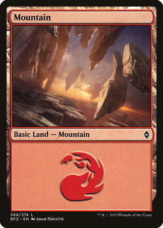 Mountain (268) [Battle for Zendikar] | Cracking-Singles