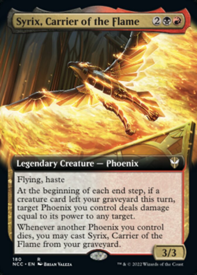 Syrix, Carrier of the Flame (Extended Art) [Streets of New Capenna Commander] | Cracking-Singles